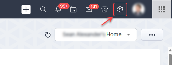 Click on Settings Icon
